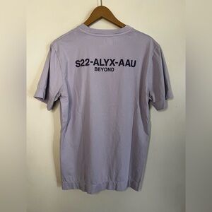 S22 1017 ALYX 9SM AAU Beyond Purple T Shirt Size M *FLAW*